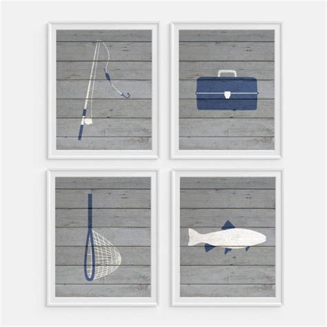 Fishing Wall Art - Set of Four Prints – Picturality