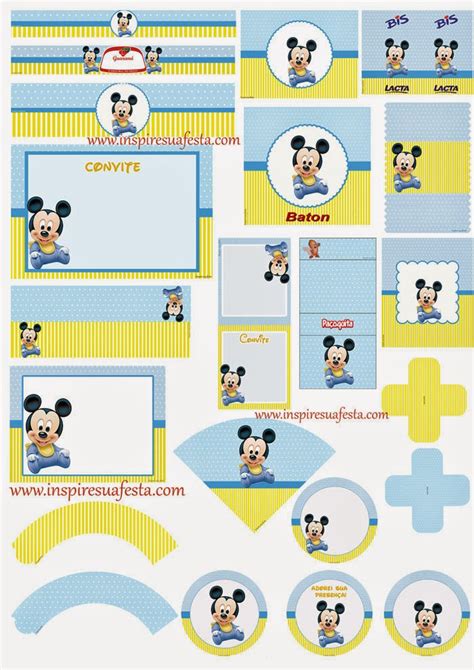 Mickey Baby Free Printable Kit Oh My Fiesta In English