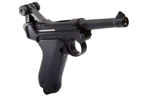 We Airsoft P08 4 Noir Full Metal Gbb Gaz Blowback