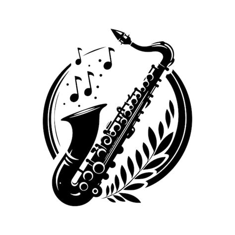 Premium Vector Saxophone Silhouette Vector Illustration