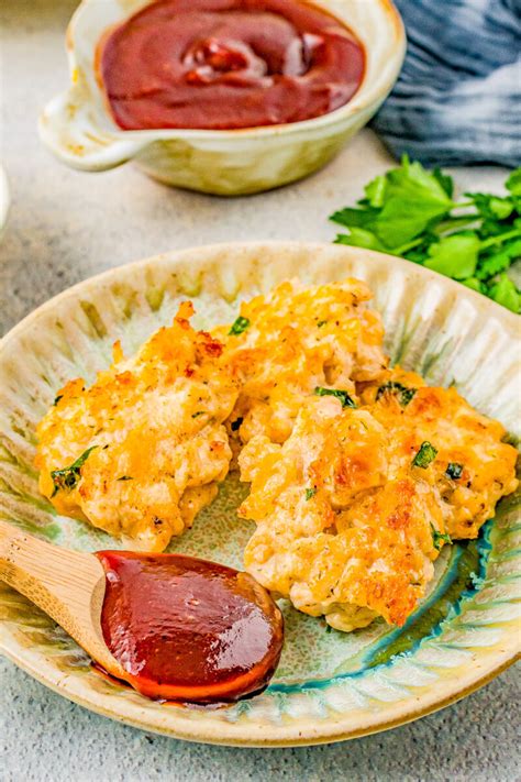 Cheesy Chicken Fritters Averie Cooks