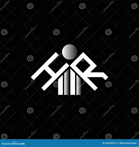 HR Letter Logo Creative Design with Vector Graphic, Stock Vector ...