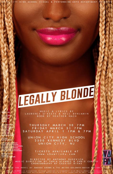 🚨save The Date🚨the Spring Musical Production Of Legally Blonde Is