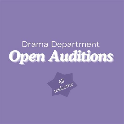 Student Auditions for Upcoming Drama Department Productions | Vassar ...