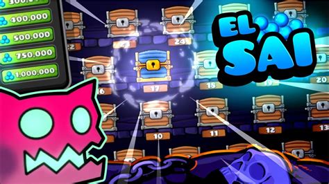 El Sai Busca El Millon De Orbes En Cofres De Geometry Dash Youtube