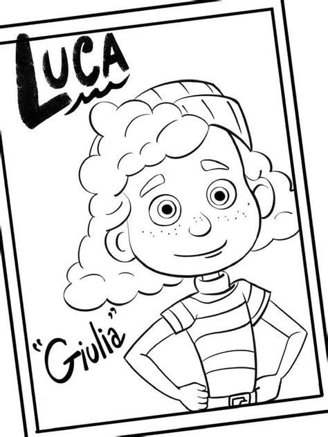 Coloriage Disney Pixar Luca télécharger et imprimer gratuit sur