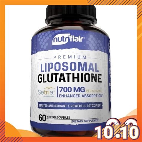 Nutriflair Liposomal Glutathione Setria Mg Pure Reduced Stable