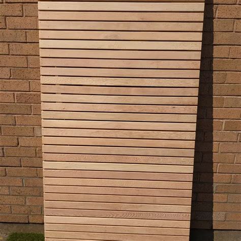 Slatted Douglas Fir Gate From £25000 Slatted Screen Fencing