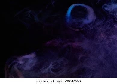 Blue Purple Vape Smoke On Black Stock Photo Shutterstock