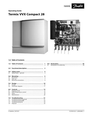 Danfoss Termix VVX Compact 28 C28 Operating Guide Manualzz