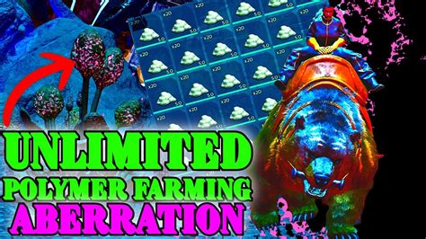 Unlimited Polymer Farm On Aberration In Ark Survival Ascended How To