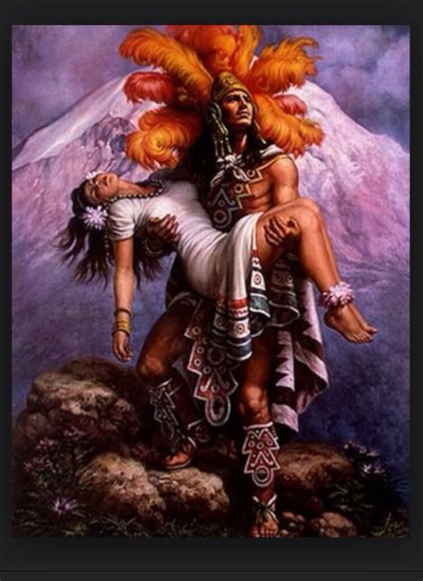 Popocatepetl and Iztaccihuatl | Chicano art, Mexican culture art, Aztec art