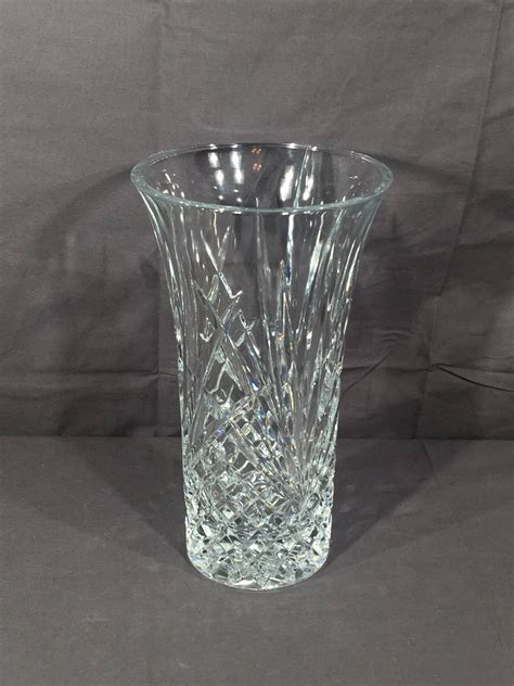 Vintage French Crystal Vase J G Durand Cut Glass Clear Vase