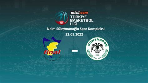 Final Spor Beysu Konyaspor Basketbol Misli Tbl Hafta Youtube