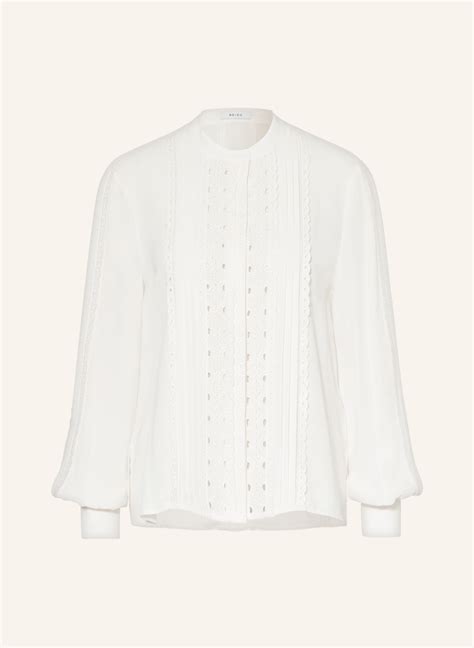 REISS Blouse MAISIE With Broderie Anglaise In White