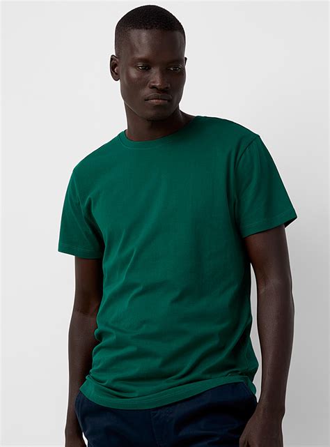 Le T Shirt Ajusté Coton Bio Uni Coupe Ajustée Le 31 Simons