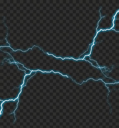 Thunder Blue Lightning Effect Png Citypng