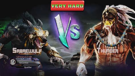 Killer Instinct Sabrewulf Vs Thunder Very Hard Difficulty Youtube