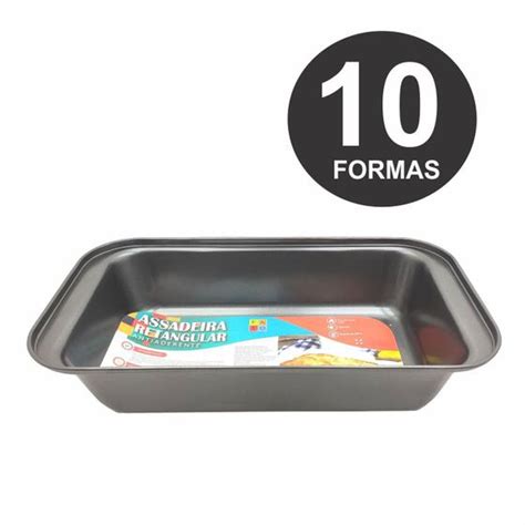 Kit Formas De P O Atacado Revenda Assadeira Retangular Antiaderente