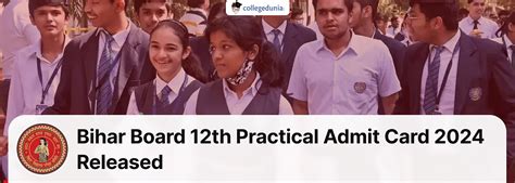 Bihar Board 12th Practical Admit Card 2024 Released Get Download Link Here