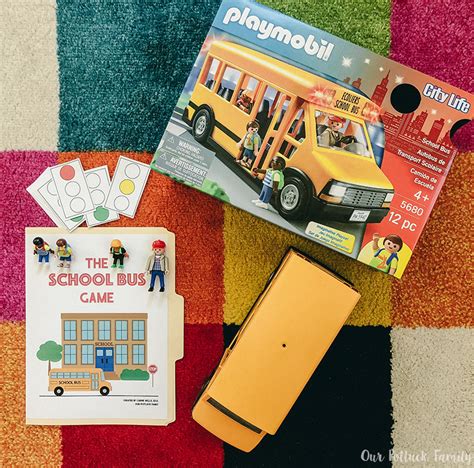 Printable School Bus Game - Our Potluck Family