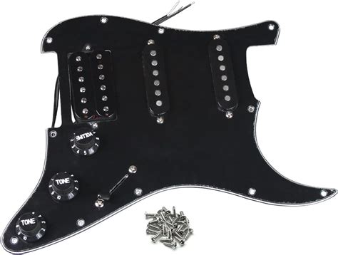 Amazon FLEOR Alnico 5 SSH Prewired Pickguard 3Ply Black Loaded