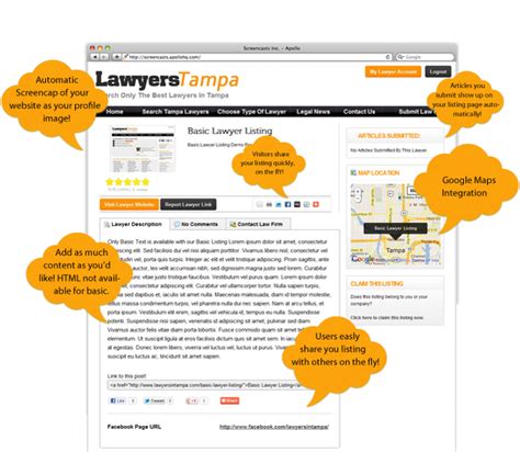 submit listing lawyers  tampa