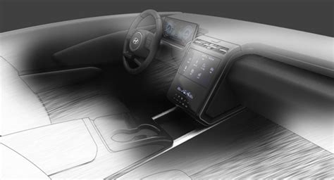 2022 Hyundai Tucson interior sketch surfaces - The Torque Report