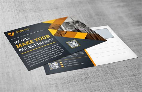 Cool Modern Postcard Design Template