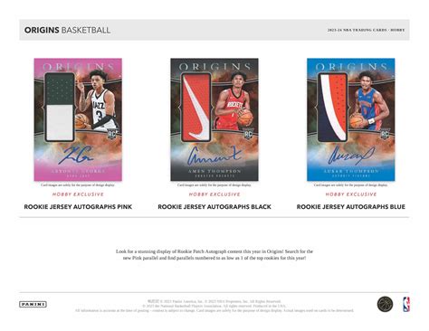 Panini Origins Nba Basketball Cards