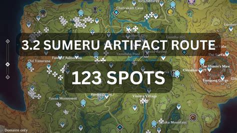 Genshin Impact Sumeru Daily Artifact Route Spots Updated For