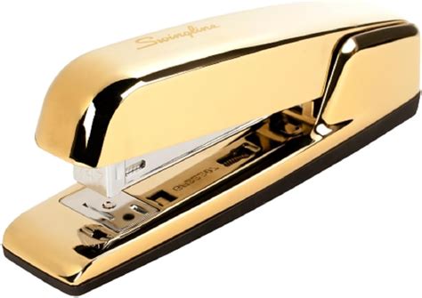 Swingline Stapler Desktop Stapler 20 Sheet Capacity Navy Gold 64702 Everything