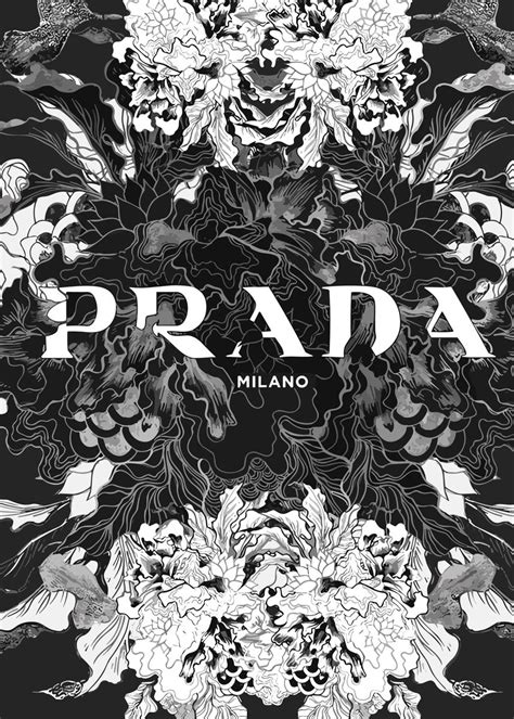 Prada Milano Botanical Poster Picture Metal Print Paint By