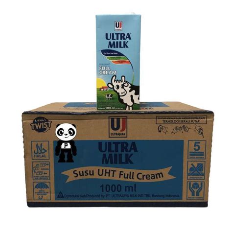 Promo Susu Uht Ultra Milk Full Cream Dus Isi Pack X Liter Plain