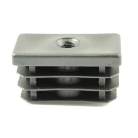 Rectangular Threaded Tube Insert 50mm X 25mm M10 Thread