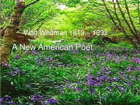 Ppt A New American Poet Powerpoint Presentation Free Download Id529048