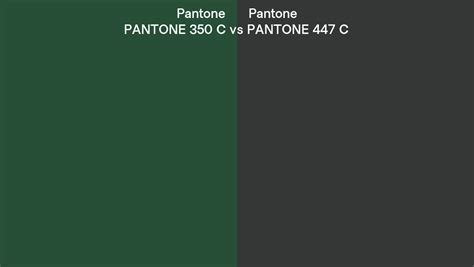 Pantone 350 C Vs Pantone 447 C Side By Side Comparison