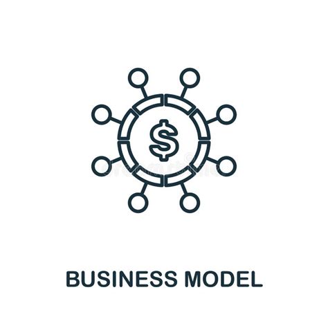 Business Model Icon Set Premium Symbol In Different Styles From