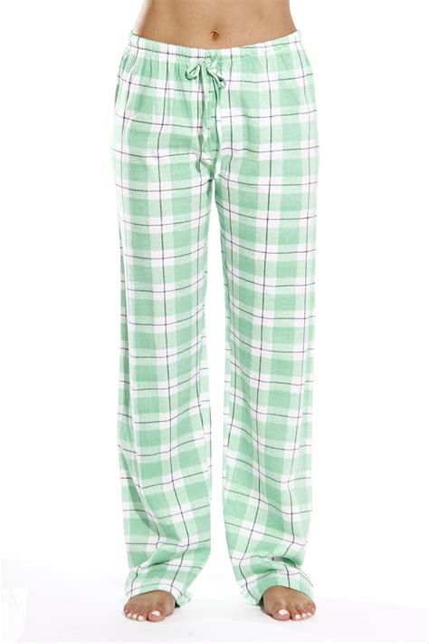 Just Love Womens Plaid Pajama Pants 100 Cotton Jersey Loose Sleep