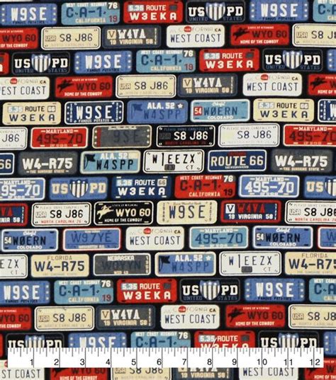 License Plates Super Snuggle Flannel Fabric Joann