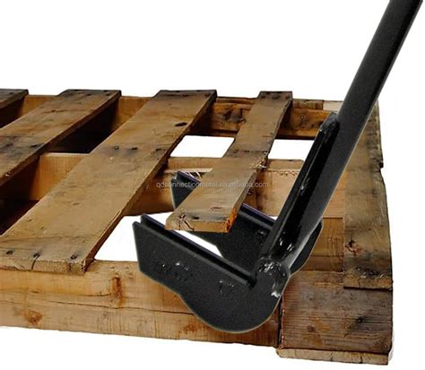 Pallet Buster Tool In Yellow With 41 Inch Long Handle Deck Wrecker