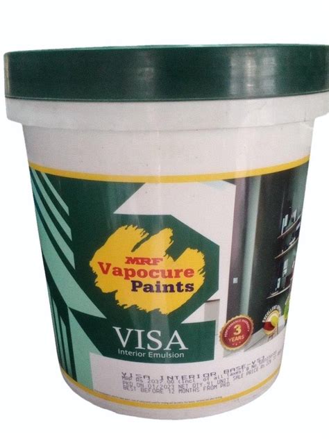 L Mrf Vapocure Visa Interior Emulsion Paint At Rs Bucket