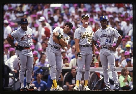 All Star Line Up Cecil Fielder Jose Canseco Mark Mcgwire And Ken