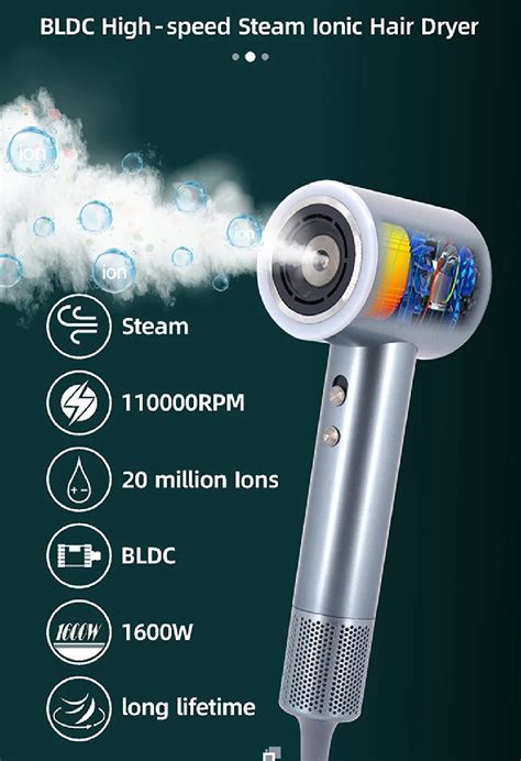 Negative Ions High Speed Hair Dryer - Professional Steam Spray Hair Dr — Gear Elevation