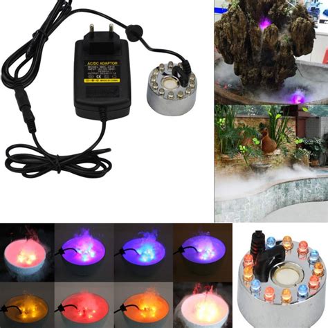 V Color Changing Ultrasonic Mist Maker Fogger For Water Fountain Pond