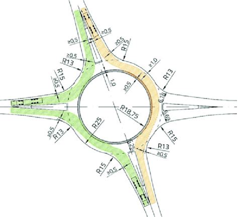 Roundabout designed according to Croatian guidelines [15] | Download Scientific Diagram