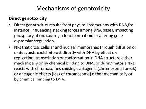 Cytotoxicity And Genotoxicity Of Nanoparticles Ppt Free Download