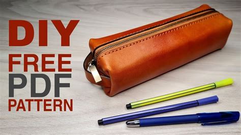 Free Patternleather Pencil Case