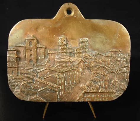 MÉDAILLE VUE DU village de Rochetaillée en Forez Saint Étienne Auvergne