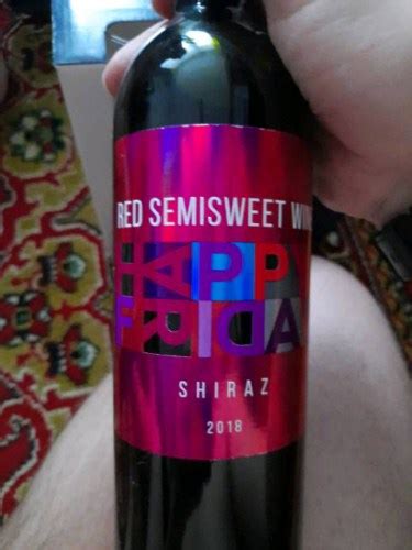 Minsk Sparkling Wines Factory Happy Friday Shiraz Red Semisweet